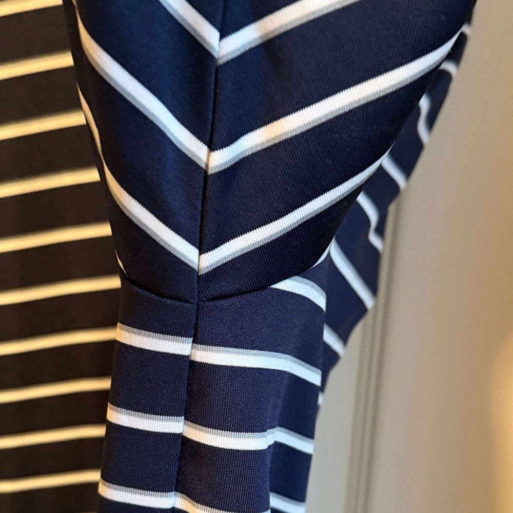 Auburn - Under Armour Men's Polo in Navy and White Stripes - - Picture 7 of 7